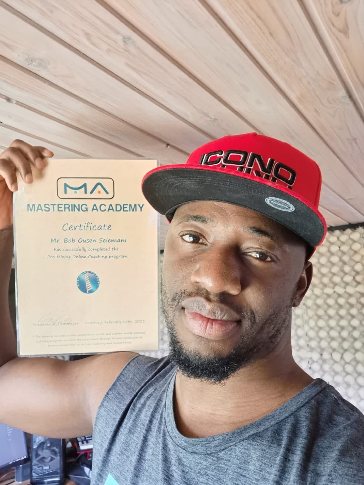 Mastering Academy | Bob Ousen Selemani with Certificate
